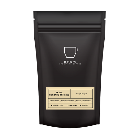 Brazil Cerrado Mineiro specialty kava brew.lt

Šalis, Regionas: Brazilija, Cerrado 
Rūšis: 100% Arabika 
Porūšis: IPR100, Catucai, Catuai 
Ūkio aukštis: 800 - 1000m virš jūros lygio 
Apdorojimas: Sausasis 
Skoninės savybės: Juodas šokoladas, lazdyno riešutai, tamsios slyvos 
Skrudinimo lygis: Vidutinis skrudinimas
Tinka: Espresso, plikymui, filtriniams kavinukams